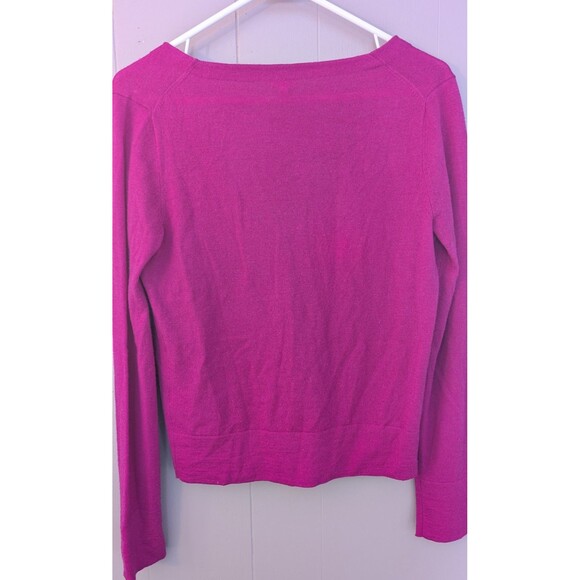 J Crew 100% Merino Wool Cardigan Sweater Top Style 99545 Size Small Pink Pockets - Picture 7 of 9